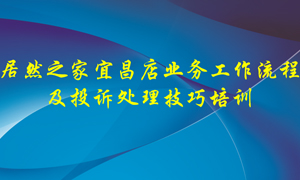 居然之家宜昌店業(yè)務工作流程及投訴處理技巧培訓